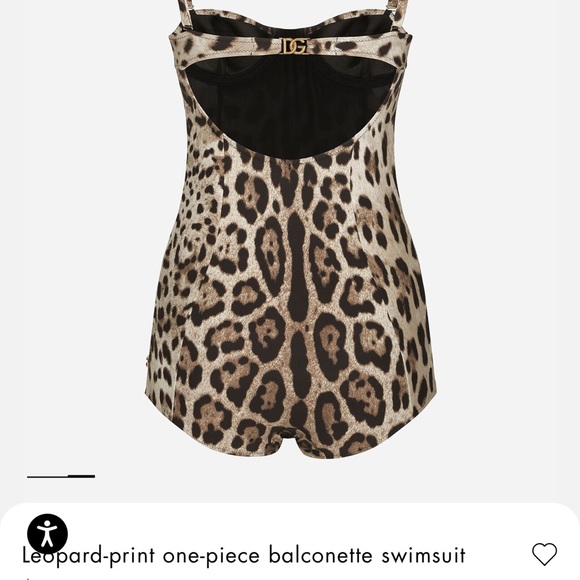 Dolce & Gabbana brand new with tags-leopard print one piece swimsuit. Perfect! - Picture 4 of 6